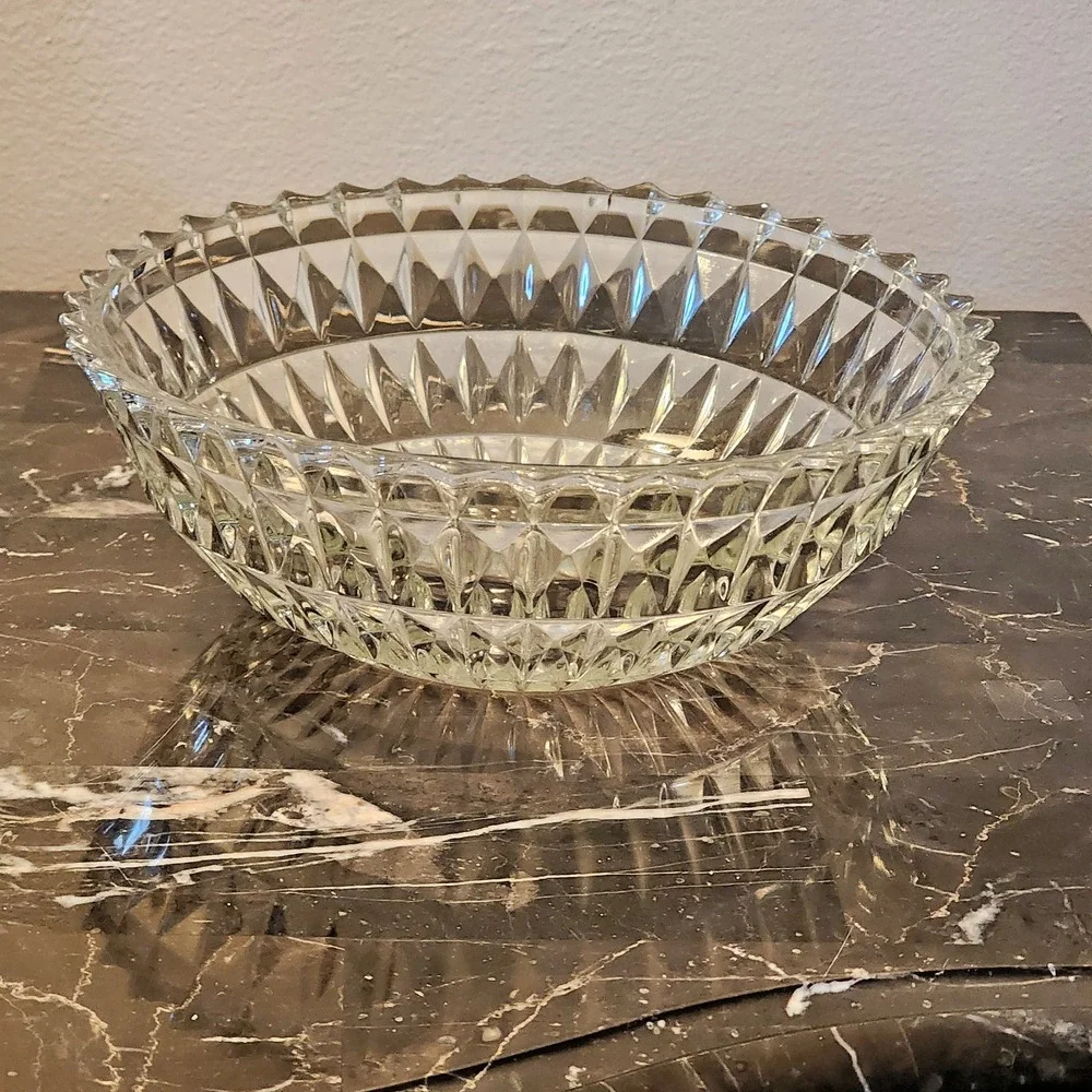 Vintage Crystal Diamond Point Sawtooth 8.5